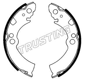 Комплект тормозных колодок TRUSTING 067162