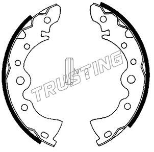 Комплект тормозных колодок TRUSTING 067167