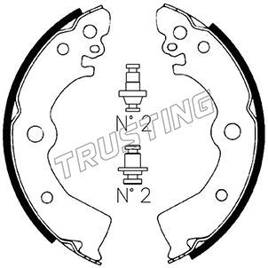Комплект тормозных колодок TRUSTING 067182