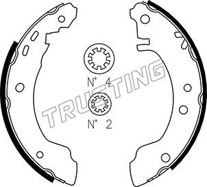 Комплект тормозных колодок TRUSTING 067184