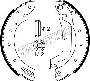 Комплект тормозных колодок TRUSTING 067188