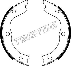 Комплект тормозных колодок, стояночная тормозная система TRUSTING 067196