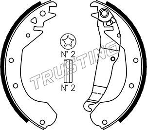Комплект тормозных колодок TRUSTING 073163