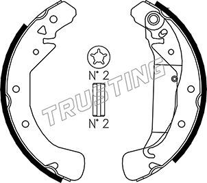 Комплект тормозных колодок TRUSTING 073169