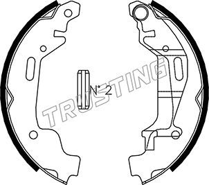 Комплект тормозных колодок TRUSTING 073172
