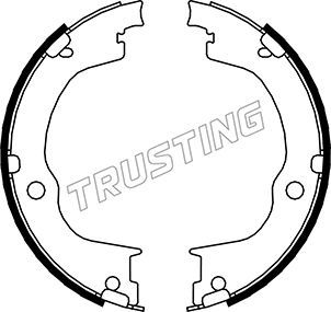 Комплект тормозных колодок, стояночная тормозная система TRUSTING 073175