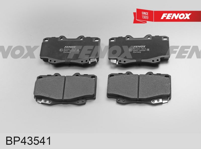 Комплект тормозных колодок, дисковый тормоз FENOX BP43541