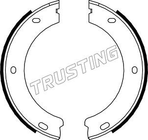 Комплект тормозных колодок, стояночная тормозная система TRUSTING 079188