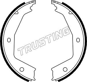 Комплект тормозных колодок, стояночная тормозная система TRUSTING 079194