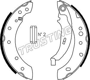 Комплект тормозных колодок TRUSTING 079195