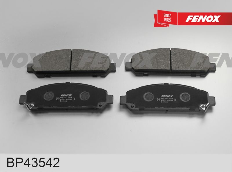 Комплект тормозных колодок, дисковый тормоз FENOX BP43542