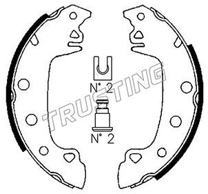 Комплект тормозных колодок TRUSTING 088204