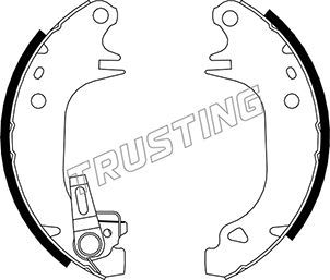 Комплект тормозных колодок TRUSTING 088210Y