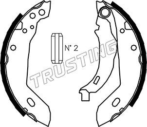 Комплект тормозных колодок TRUSTING 088212