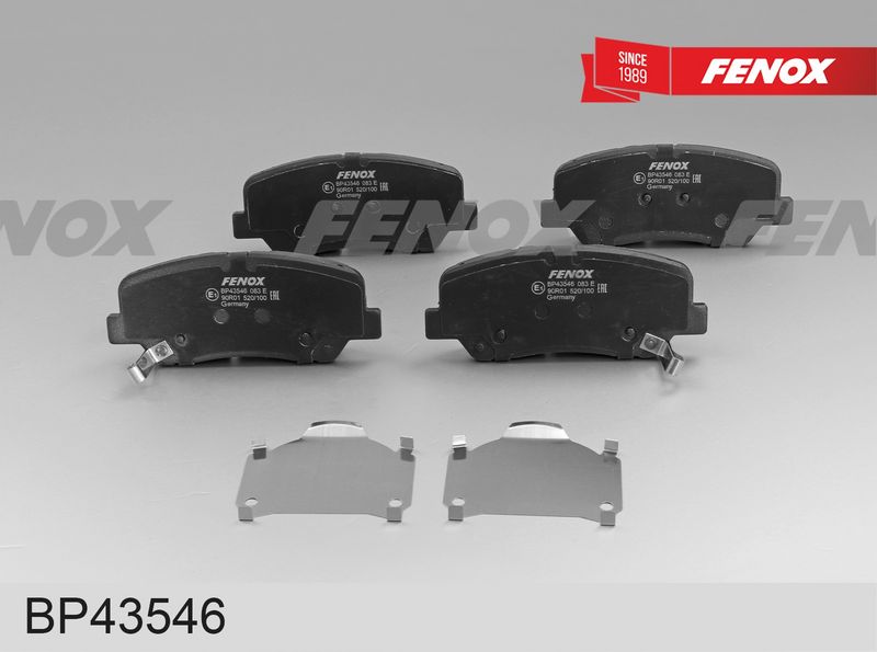Комплект тормозных колодок, дисковый тормоз FENOX BP43546