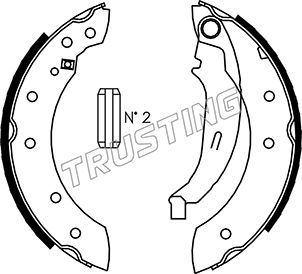 Комплект тормозных колодок TRUSTING 088222