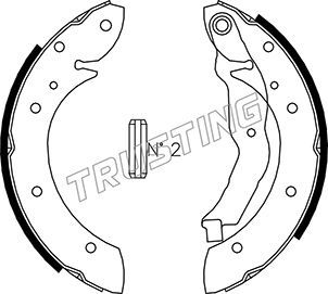 Комплект тормозных колодок TRUSTING 088223