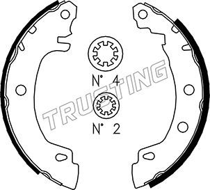 Комплект тормозных колодок TRUSTING 088225
