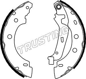 Комплект тормозных колодок TRUSTING 088230