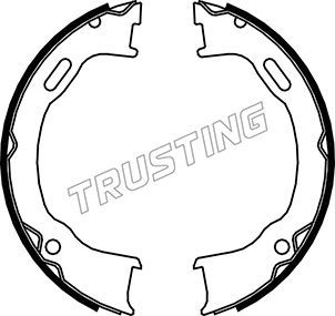 Комплект тормозных колодок, стояночная тормозная система TRUSTING 088239