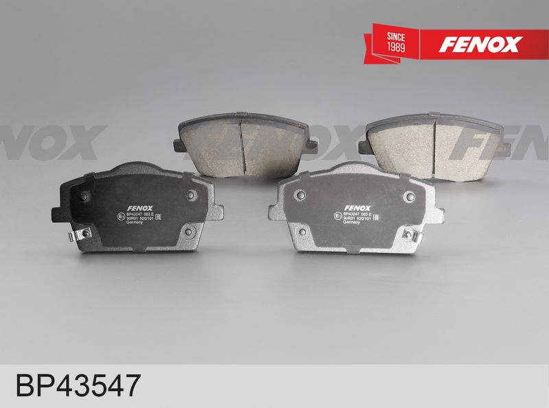 Комплект тормозных колодок, дисковый тормоз FENOX BP43547