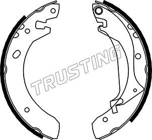 Комплект тормозных колодок TRUSTING 092306