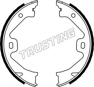 Комплект тормозных колодок, стояночная тормозная система TRUSTING 092307