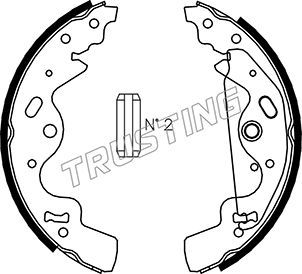 Комплект тормозных колодок TRUSTING 092308