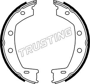 Комплект тормозных колодок, стояночная тормозная система TRUSTING 092312