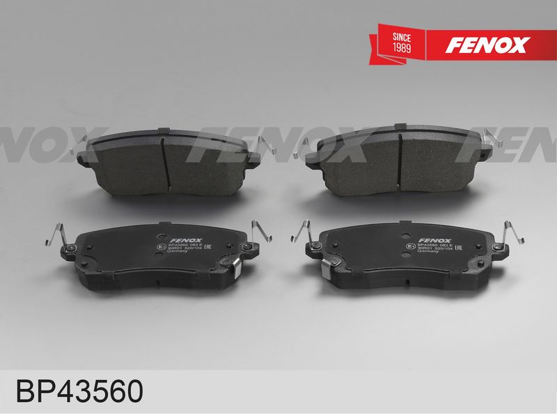 Комплект тормозных колодок, дисковый тормоз FENOX BP43560