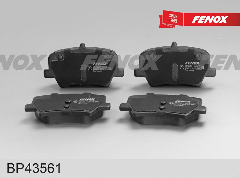 Комплект тормозных колодок, дисковый тормоз FENOX BP43561
