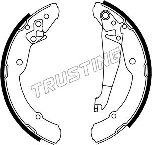 Комплект тормозных колодок TRUSTING 106219