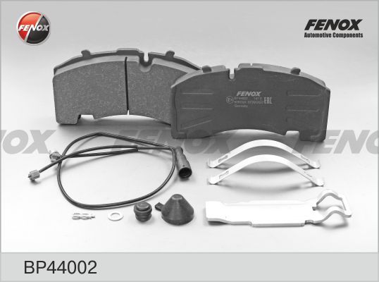 Комплект тормозных колодок, дисковый тормоз FENOX BP44002