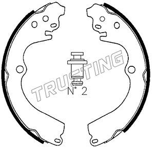 Комплект тормозных колодок TRUSTING 110332