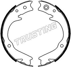 Комплект тормозных колодок, стояночная тормозная система TRUSTING 110338