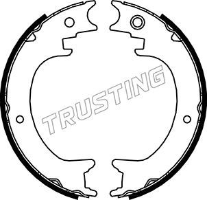 Комплект тормозных колодок, стояночная тормозная система TRUSTING 110339