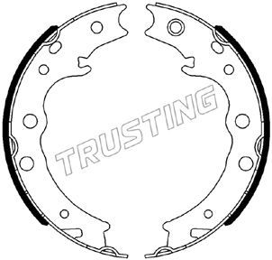 Комплект тормозных колодок, стояночная тормозная система TRUSTING 110344