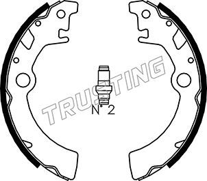 Комплект тормозных колодок TRUSTING 111242