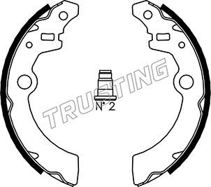 Комплект тормозных колодок TRUSTING 111246