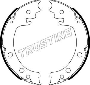 Комплект тормозных колодок, стояночная тормозная система TRUSTING 111253