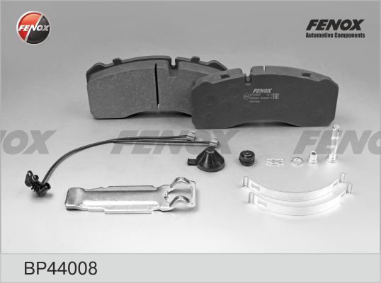 Комплект тормозных колодок, дисковый тормоз FENOX BP44008