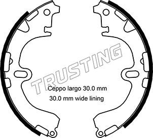 Комплект тормозных колодок TRUSTING 115289