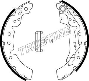 Комплект тормозных колодок TRUSTING 115302