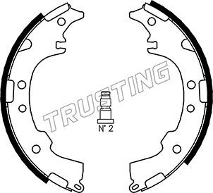 Комплект тормозных колодок TRUSTING 115304