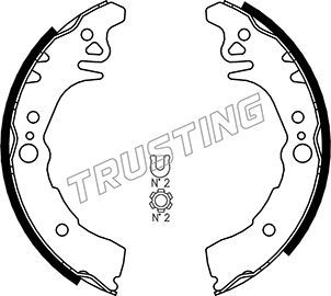 Комплект тормозных колодок TRUSTING 115306