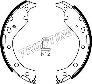 Комплект тормозных колодок TRUSTING 115309