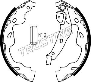 Комплект тормозных колодок TRUSTING 115310