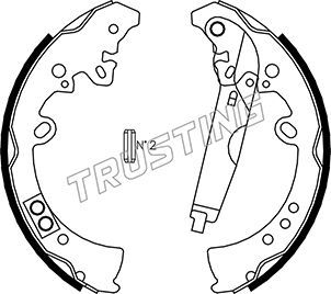 Комплект тормозных колодок TRUSTING 115317