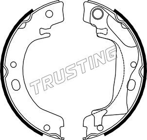 Комплект тормозных колодок, стояночная тормозная система TRUSTING 115318