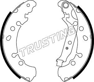 Комплект тормозных колодок TRUSTING 115326